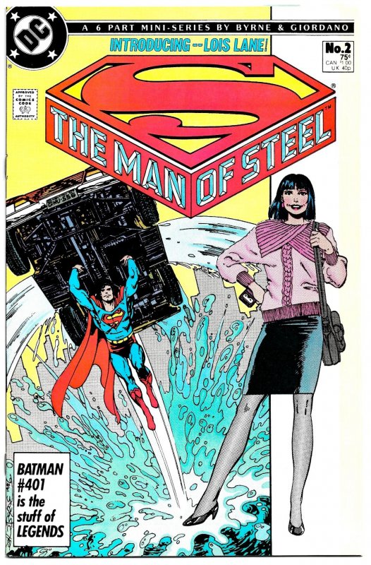 THE MAN OF STEEL #1 - 6 (1986) 8.5 VF+  Big S Reboot Mini-Series by John Byrne