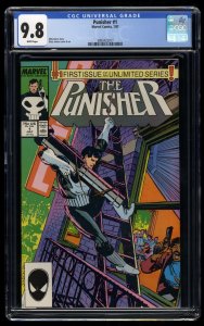 Punisher (1987) #1 CGC NM/M 9.8 White Pages 1st Solo Unlimited Series!