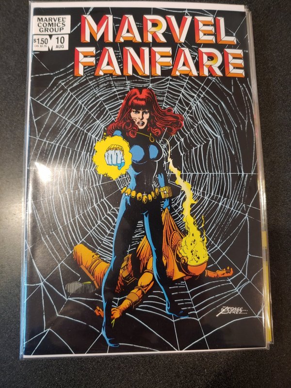 MARVEL FANFARE #10 BLACK WIDOW GEORGE PEREZ HIGH GRADE