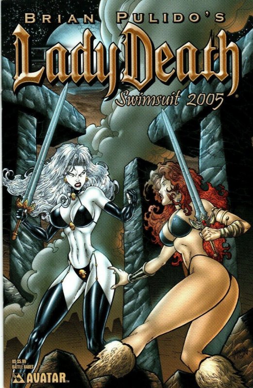 Lady Death : Swimsuit 2005 Battle Babes Variant Cover !! NM 