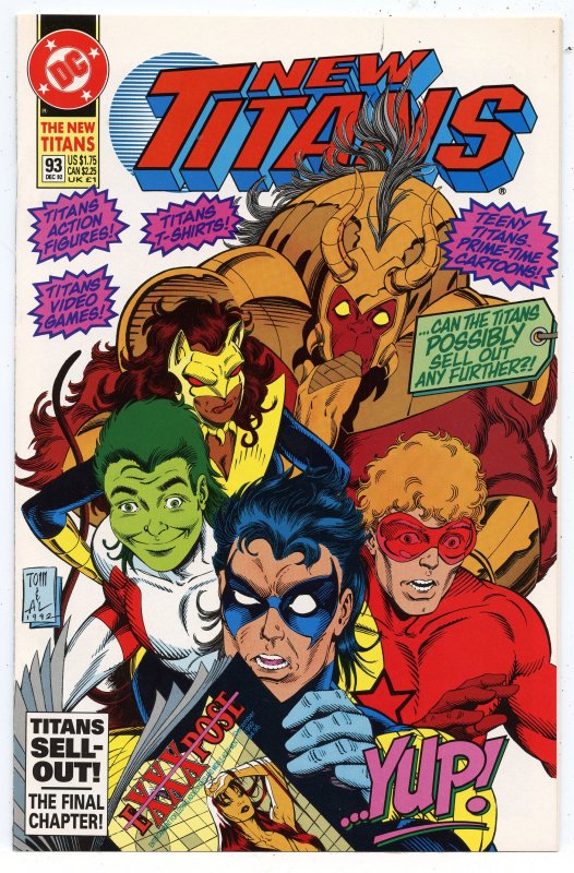 The New Titans #93 (1992). In NM Condition. 254