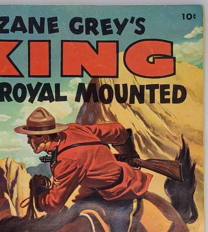 Zane Grey's King of the Royal Mounted 10 Dell 1953 5.5 FN- Painted Cover