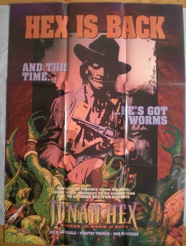 JONAH HEX is BACK Promo poster, 28x38, 1995, Unused, more Promos in store