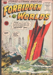 Forbidden Worlds #35 1955-ACG-1st code issue-Violent  Ogden Whitney cover-for...