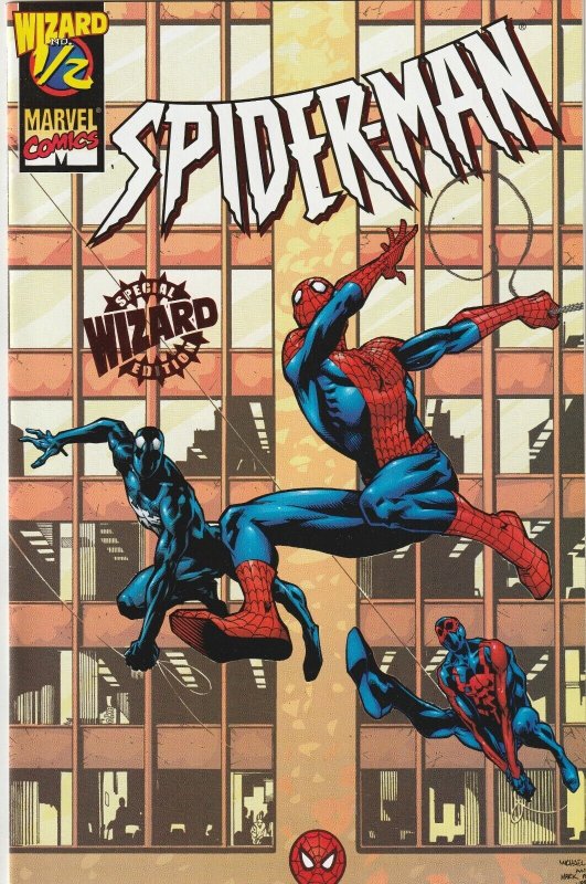 Spider-Man # 1/2 Red Foil Wizard Special Edition Marvel 1998 [P9]