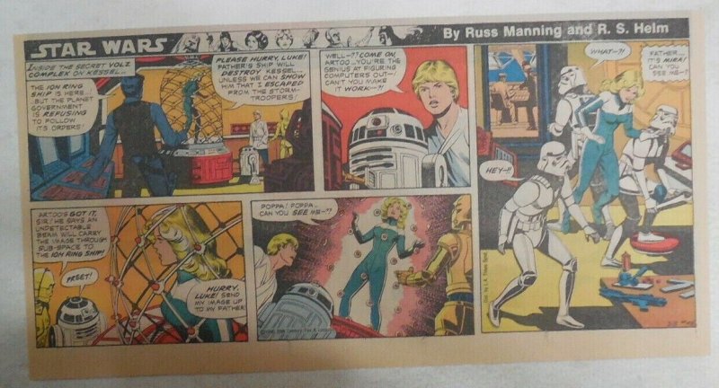 Star Wars Sunday Page #48 by Russ Manning from 2/3/1980 Third Full Page Size!