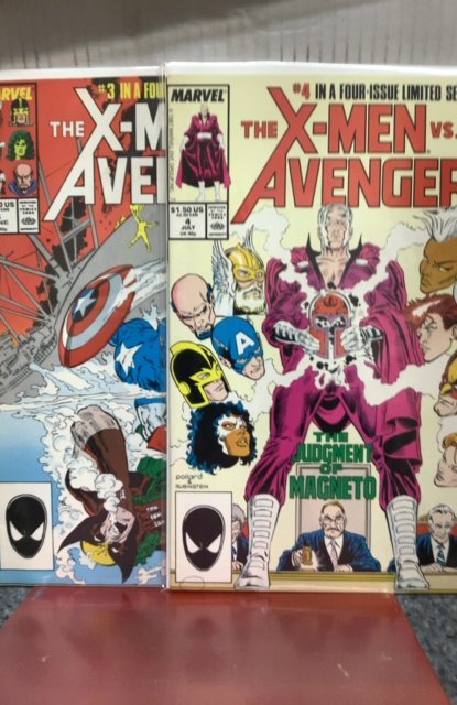 The X-Men vs. The Avengers #1-4 complete set all books vf or better