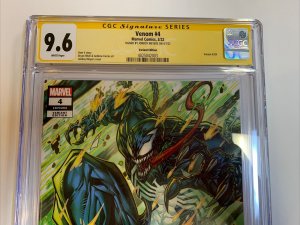 Venom (2022) # 4 (CGC SS 9.6) Signed Jonboy Meyers (1:25)