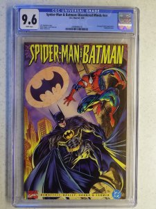SPIDER-MAN AND BATMAN: DISORDERED MINDS CGC 9.6. CARNAGE AND JOKER EMBOSSED CVR