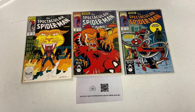 3 Spectacular Spider-Man Marvel Comics books #171 172 173 7 RC4