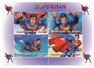 Superman stamps, 2014 Benin, Mint
