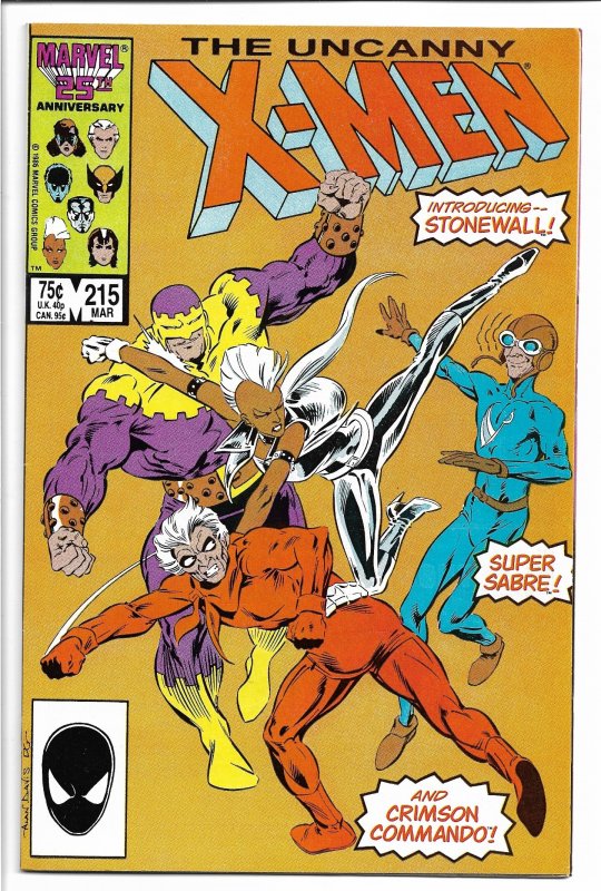 The Uncanny X-Men #215 (1987) VF