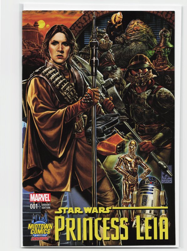 Princess Leia #1 Midtown Comics Exclusive Mark Brooks Color Connecting Cover ...