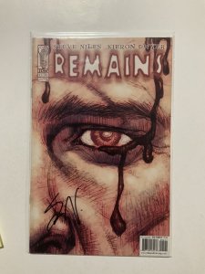 Remains 5 Near Mint Nm Signed Niles IDW