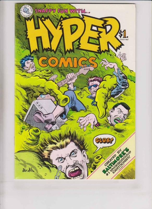 Hyper Comics #1 VF/NM (1st) kitchen sink STEVE STILES underground comix print