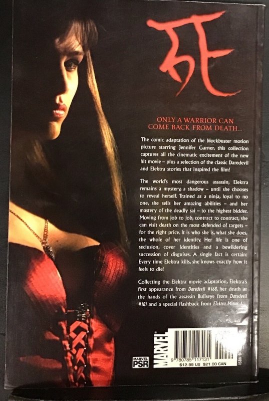 Marvel Comics “Elektra The Official Movie Adaptation” TPB First Printing 2005