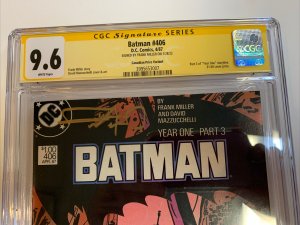 Batman  (1987) #406 (CGC 9.6 WP) Signed Miller | CPV Canadian | Census=1