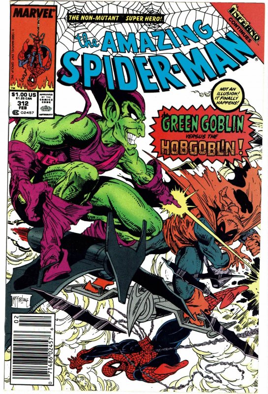 Amazing Spider-Man #312   Green Goblin vs Hobgoblin Newsstand NM