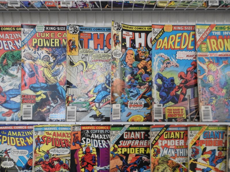 Sweet Lot 36 Bronze Age Marvels W/Spider-Man, Thor, Conan+ Avg GVG Condition!