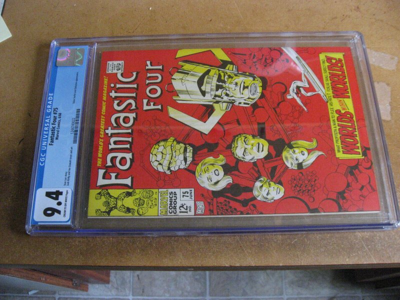 FANTASTIC FOUR 75 CGC 9.4 KIRBY SILVER SURFER GALACTUS 1968 MARVEL