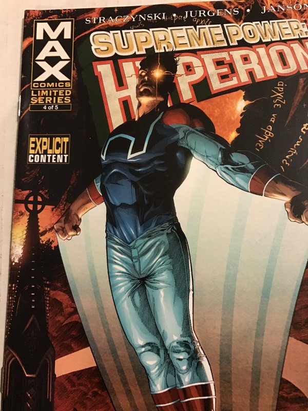 Supreme Power: Hyperion #4 : Marvel MAX 2/06 NM; mini series