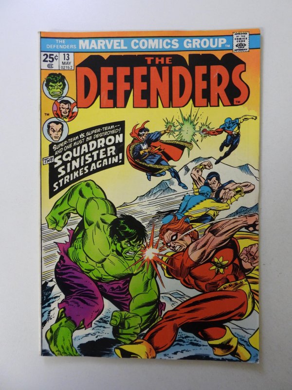 The Defenders #13 (1974) FN+ condition MVS intact