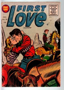 First Love Illustrated #59 1955- Western Romance cover- Harvey comics VG