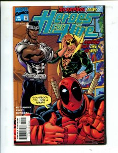 HEROES FOR HIRE #10 MISALLIANCES! (9.2) 1998 DEADPOOL JOINS!