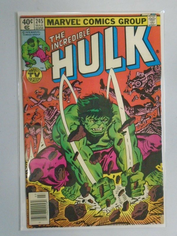 Incredible Hulk #245 News Stand edition 4.0 VG (1980 1st Series)