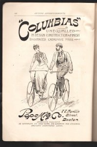 Outing 7/1891-outdoor life and adventures-Coverless with many vintage bicycle...