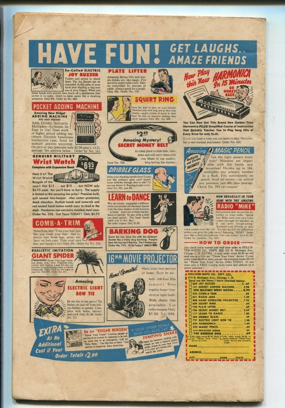 SPARKLER #85 1949-UNITED FEATURES-NANCY-TARZAN-HOGARTH-ERNIE BUSHMILLER-vg