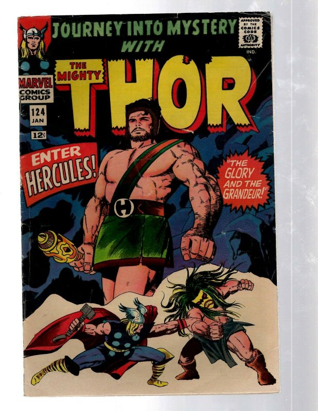 Journey Into Mystery # 124 VF- Marvel Comic Book Thor Loki Odin Asgard Sif RB8