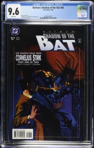 Batman: Shadow of the Bat #46 (1/96) Graded CGC 9.6