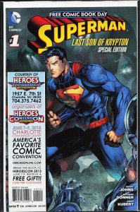 Superman: Last Son of Krypton FCBD Special Edition (2013) Superman