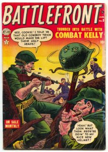 Battlefront #8 1953- COMBAT KELLY- Atlas War comic VG/F