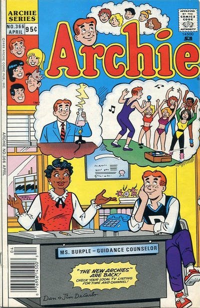 Archie #366 (Newsstand) VG ; Archie | low grade comic April 1989 Ms. Burple Cove