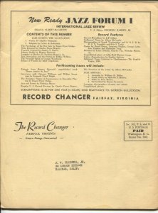 Record Changer 10/1945-jazz & music info for collectors & fans-buy/sell ads-VG