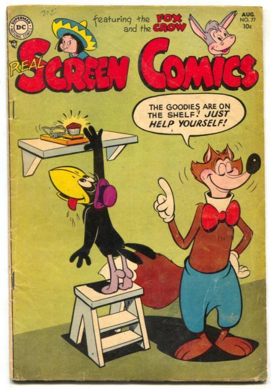 Real Screen #77 1954- Fox and Crow- Funny Animals VG+