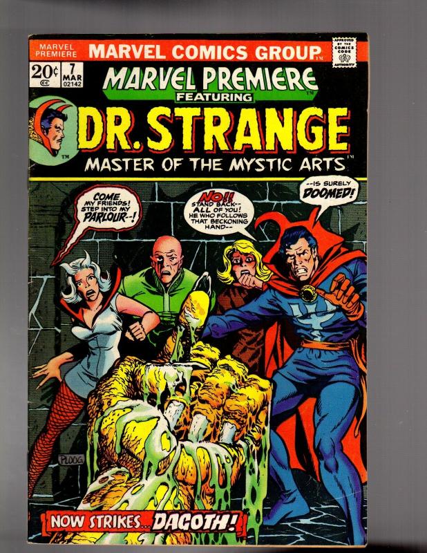 MARVEL PREMIERE 7 FINE  March 1973 Doctor Strange