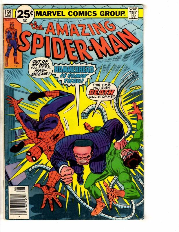 Amazing Spider-Man # 159 FN Marvel Comic Book Doctor Octopus Hammerhead J265