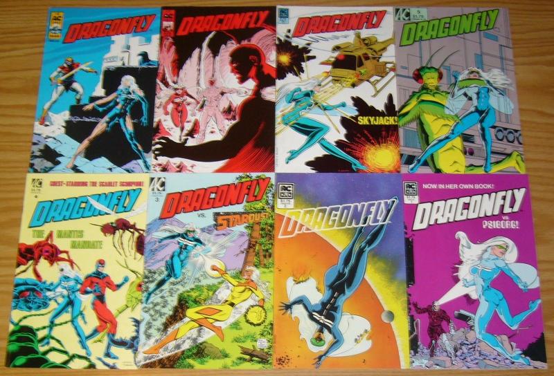 Dragonfly #1-8 VF/NM complete series - ac comics femforce tie-in 2 3 4 5 6 7 set