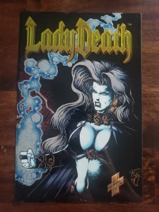 Lady Death Between Heaven and Hell 1 Chromium Cover with signed trading card