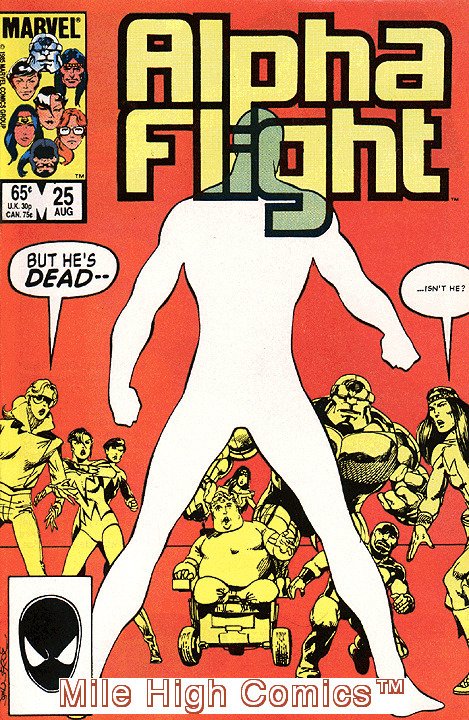 ALPHA FLIGHT (1983 Series)  #25 Very Fine Comics Book