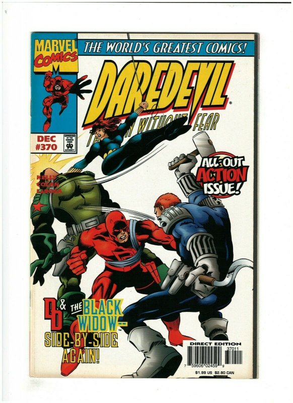 Daredevil #370 VF+ 8.5 Marvel Comics 1997 Black Widow app.