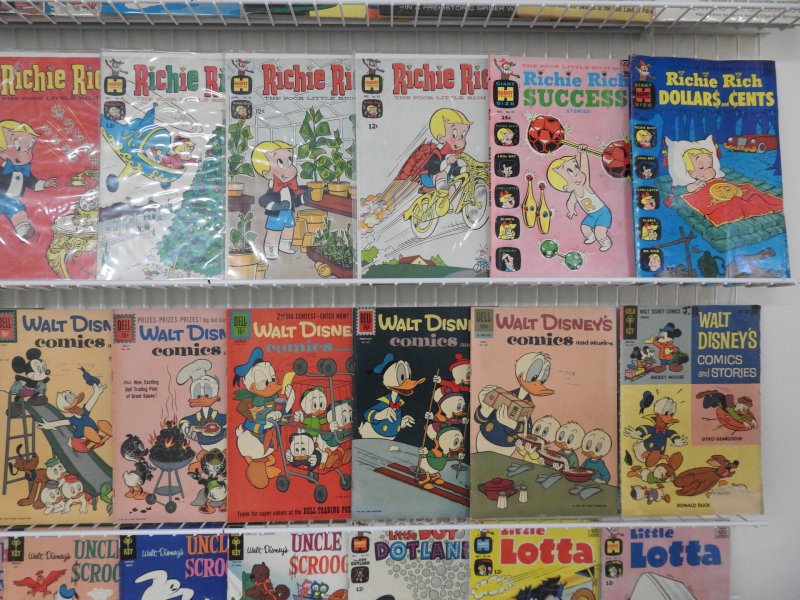 Huge Lot of 85 Cartoon Comics W/ Uncle Scrooge, Casper +More! Avg. VG/FN Cond.