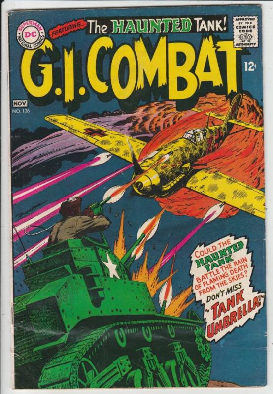 G.I. Combat #126 (Nov-67) FN/VF+ High-Grade The Haunted Tank