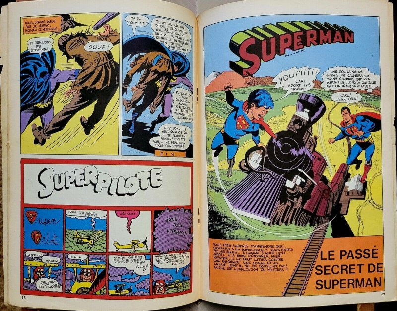 Superman et Batman #28 VG 4.0 (Belgium 1970) Rare/Scarce FRENCH Full Color Comic