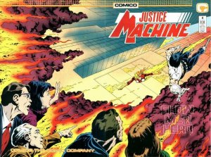 Justice Machine #4 Comico Comics 04/87 (VF+ 8.5/Stock Photo)