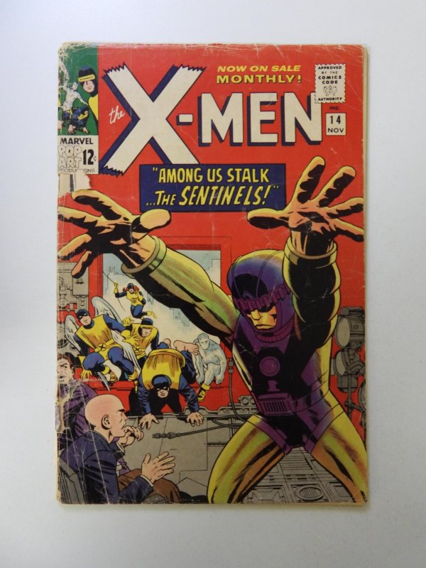 The X-Men #14 (1965) 1st appearance of the Sentinels Fair condition see desc