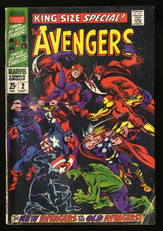 Avengers Annual #2 VG 4.0 1st Appearance Scarlet Centurion!